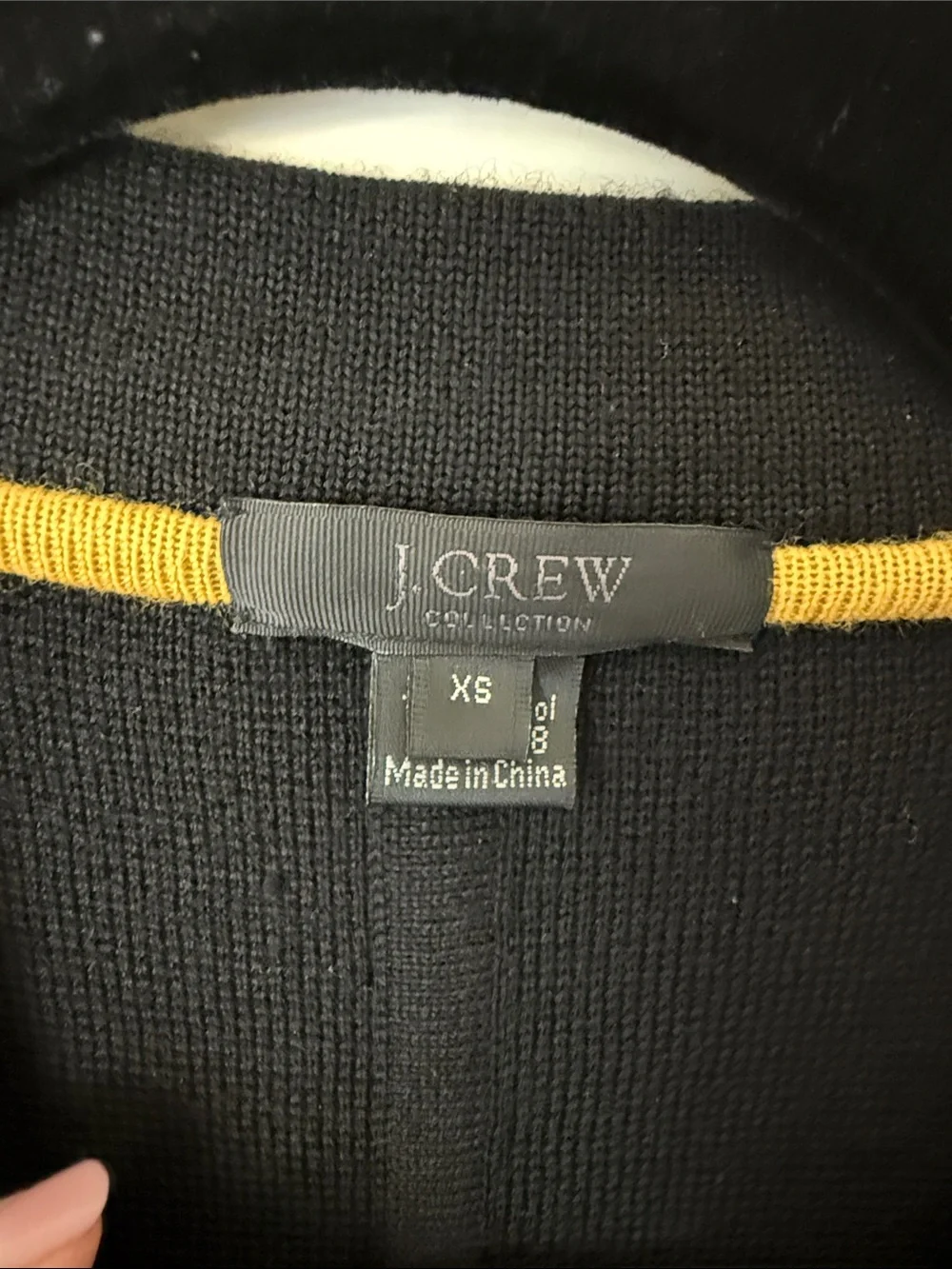 J. Crew Black Button-Front Knit Coatigan